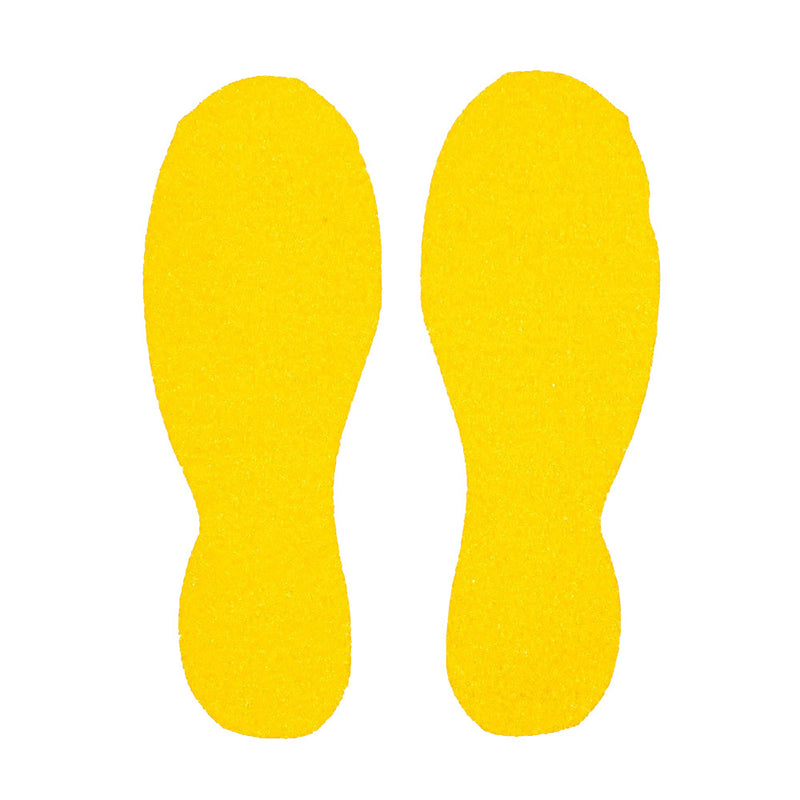 Gold Anti-slip footprints - Yellow
