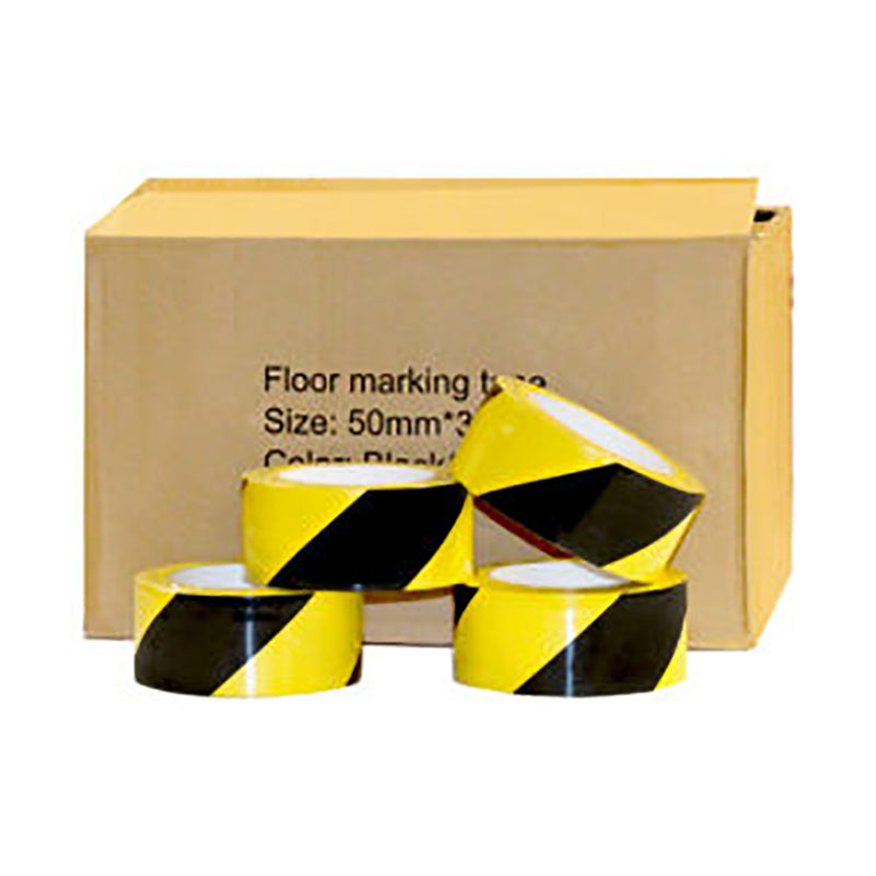 Dark Khaki Lane Marking Tape Yellow/Black – Box OF 24
