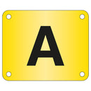 Gold Yellow Aisle Marker - Pre-Drilled