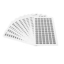 White Smoke Packs Of Self-Adhesive - Number Pack 0-9