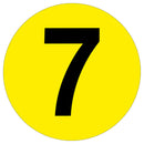 Yellow Floor Numbers Marker