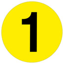 Yellow Floor Numbers Marker