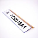 White Smoke Self-Adhesive Angled Ticket Holder