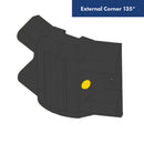 Dark Slate Gray Armco Safety Corner