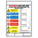 Dark Slate Gray Weight Load Notices – PVC