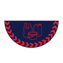 Midnight Blue Floor Graphic Markers – Half-Circle