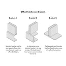 Lavender Office Desk Screens