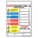 Dark Slate Gray Weight Load Notices – PVC