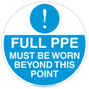 Dodger Blue Graphic Floor Markers