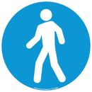 Dodger Blue Graphic Floor Signs