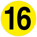Gold Floor Numbers Marker