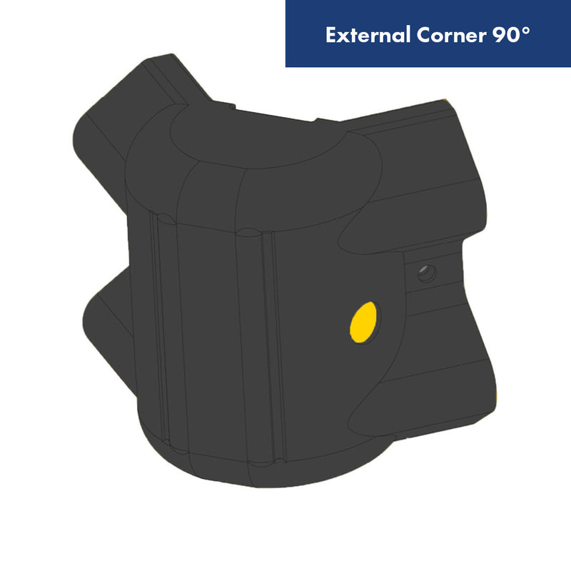 Dark Slate Gray Armco Safety Corner