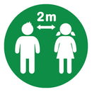 Sea Green Social Distance Floor Markers