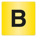 Gold Yellow Aisle Marker - Pre-Drilled