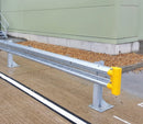 Dark Gray Armco pedestrian safety ends