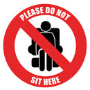 Firebrick Social Distancing Seat Markers - Pack of 70