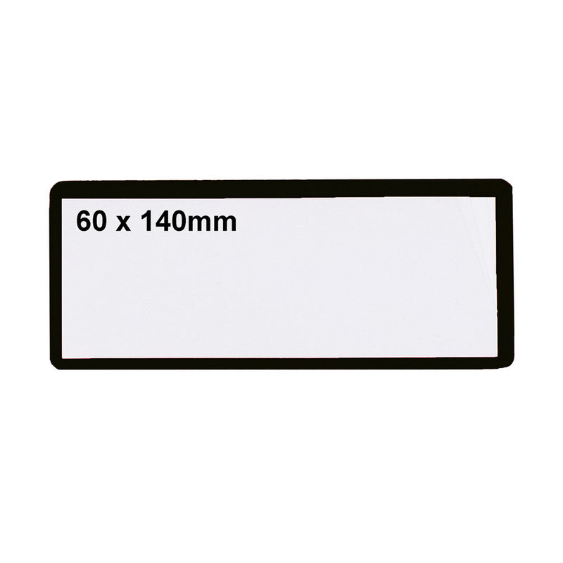 Black Self-Adhesive Ticket Pouches