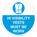 Lavender Graphic Floor Signs