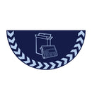 Light Blue Floor Graphic Markers – Half-Circle