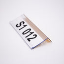 Lavender Self-Adhesive Angled Ticket Holder