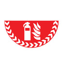 Red Floor Graphic Markers – Half-Circle