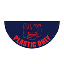 Midnight Blue Floor Graphic Markers – Half-Circle