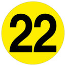 Gold Floor Numbers Marker